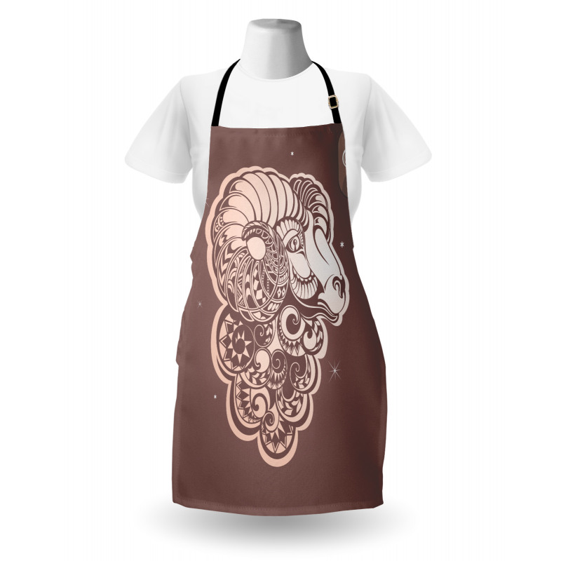 Ram Portrait Stars Apron