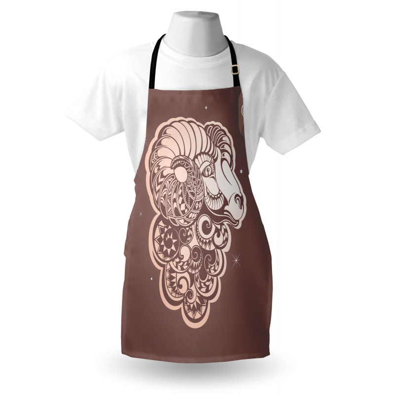 Ram Portrait Stars Apron