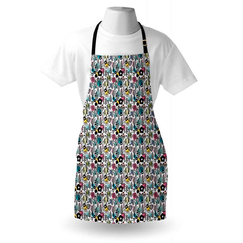 Botanical Doodle Art Apron