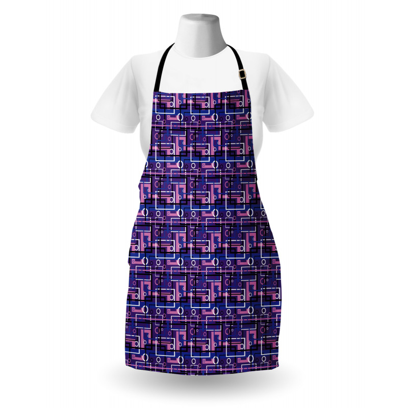 Maze Shapes Circles Apron