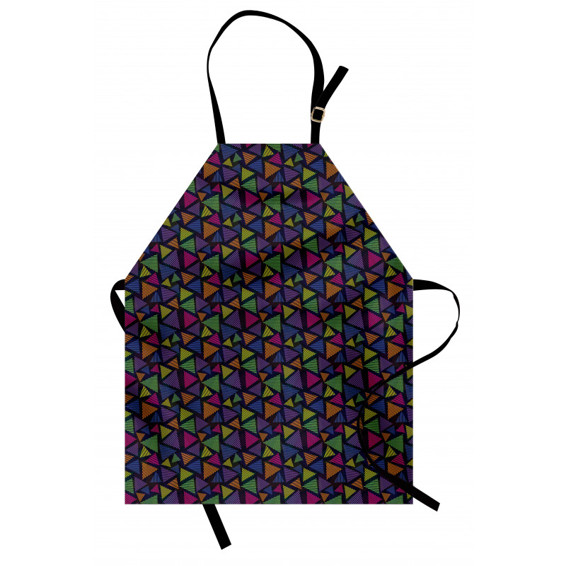 Striped Triangle Shapes Apron