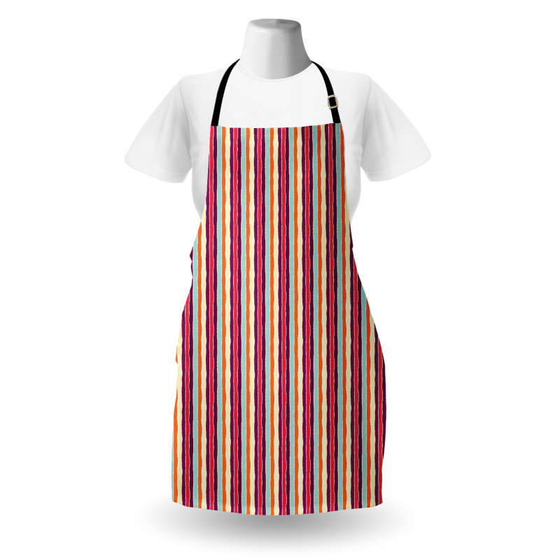 Lines Torn Effect Apron