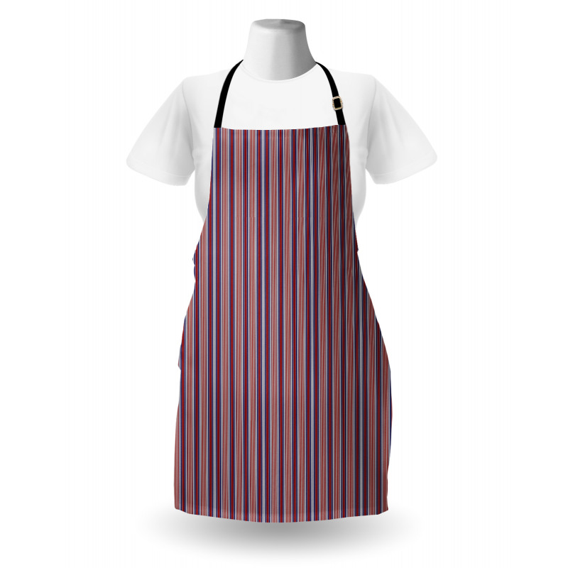 Vertical Barcode Lines Apron