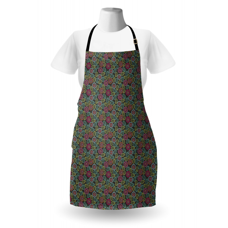 Abstract Foliage in Blooms Apron