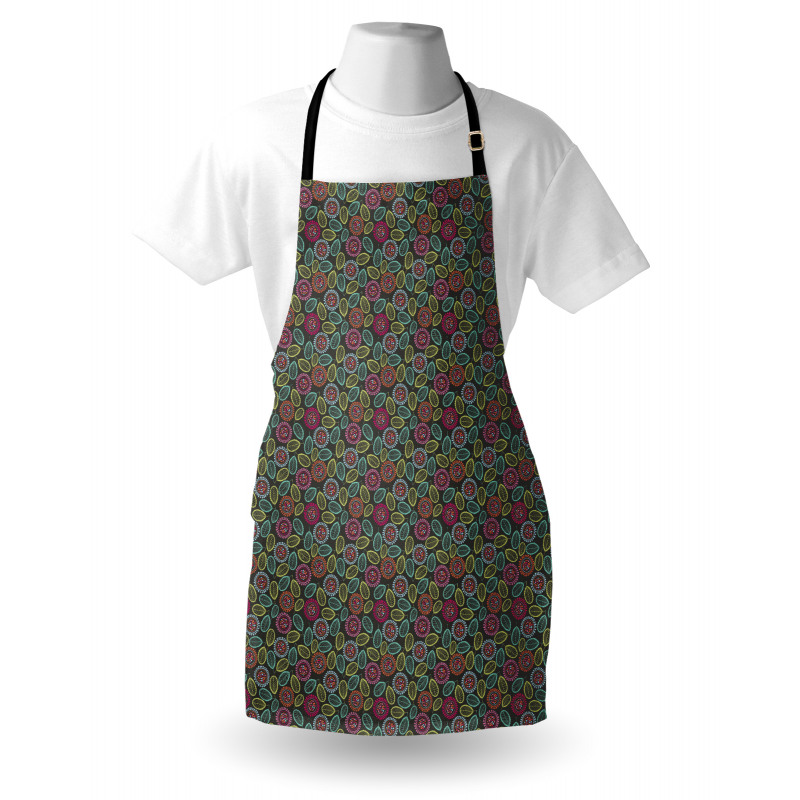 Abstract Foliage in Blooms Apron