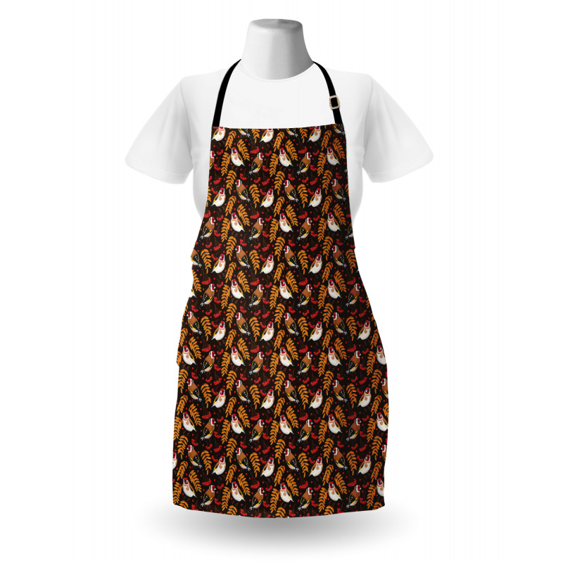 Goldfinch Berry Pattern Apron