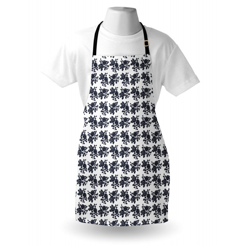 Foliage Leaves Monochrome Apron