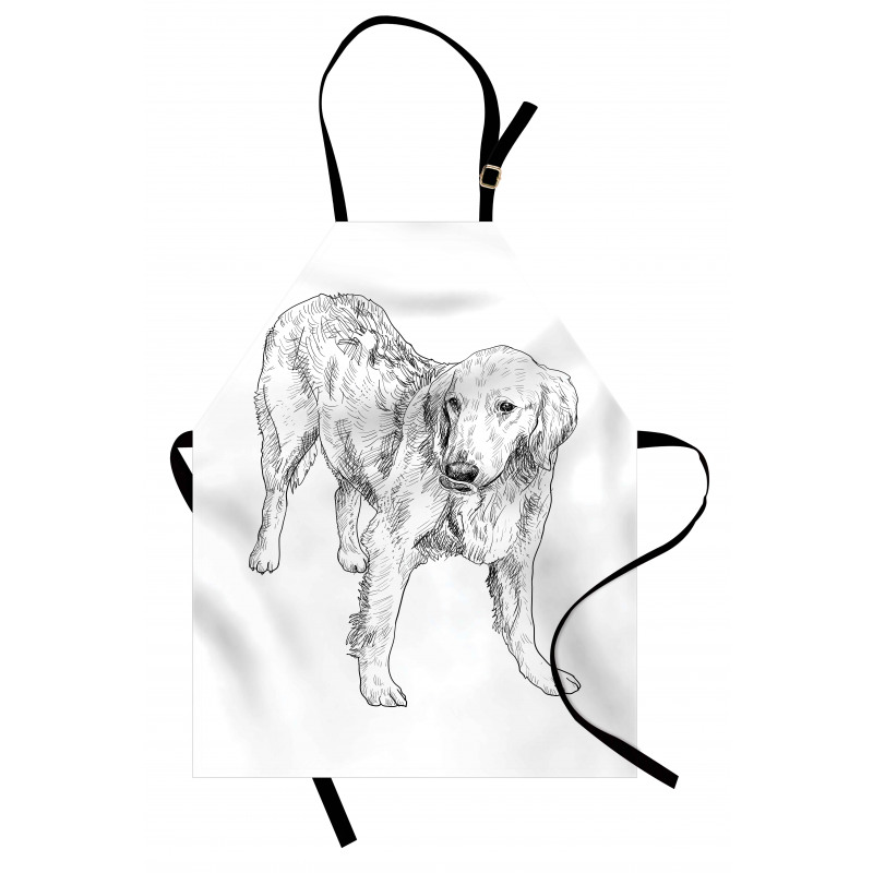 Young Dog Art Apron