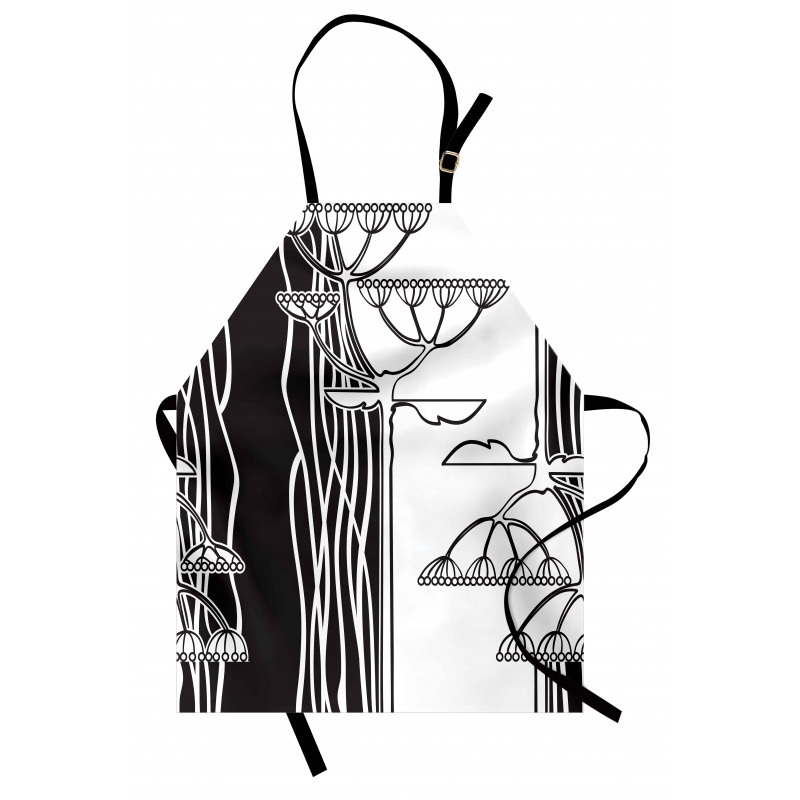 Abstract Plants Art Apron