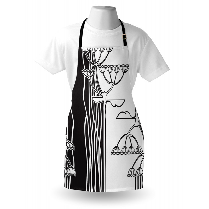 Abstract Plants Art Apron