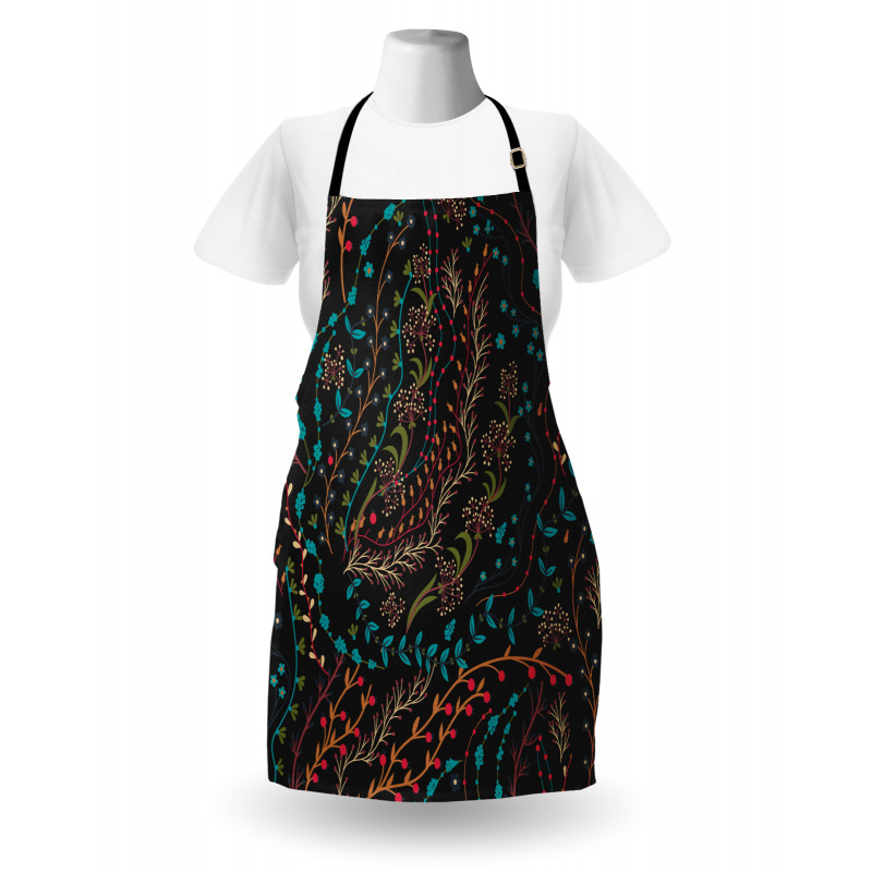 Herbs Blooming Stems Apron