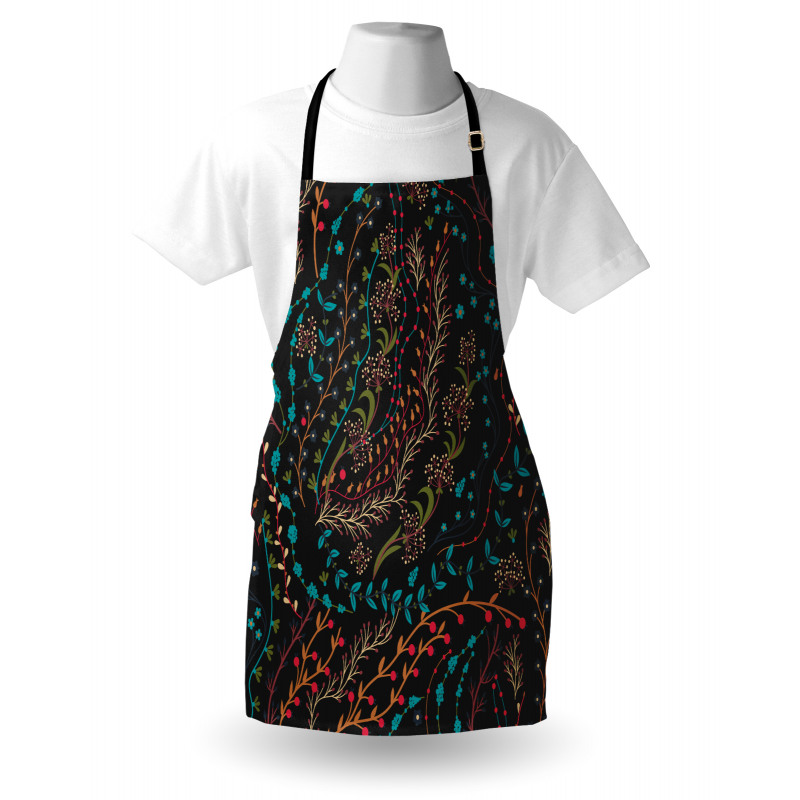 Herbs Blooming Stems Apron