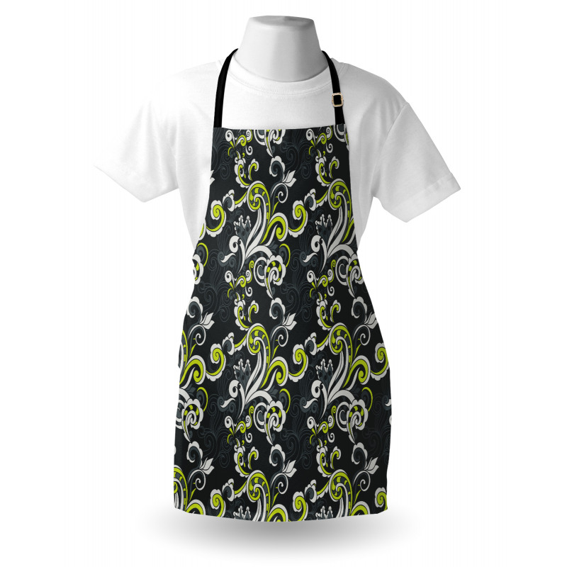 Vintage Foliage Swirls Apron