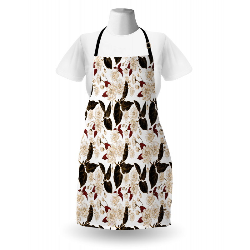 Chinese Plum Pattern Apron