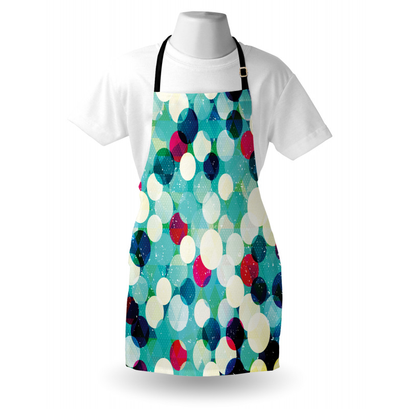 Worn out Retro Rhombus Apron