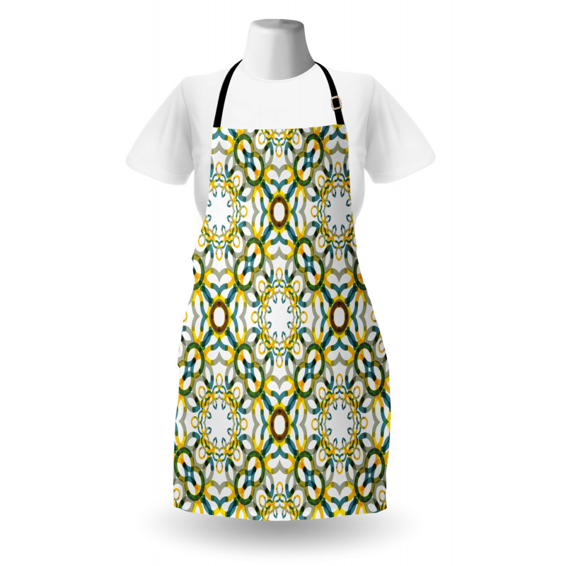 Geometric Lace Pattern Apron