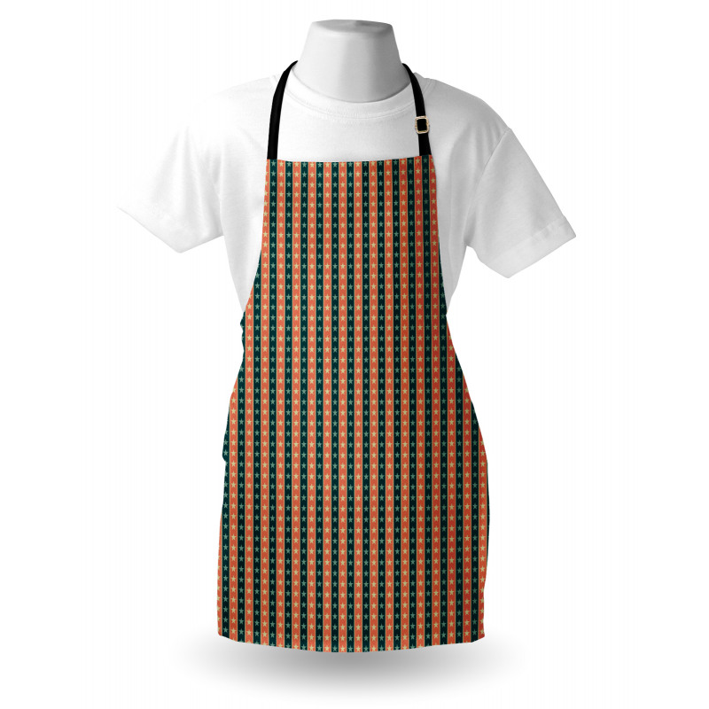 Vintage Stars Pattern Apron