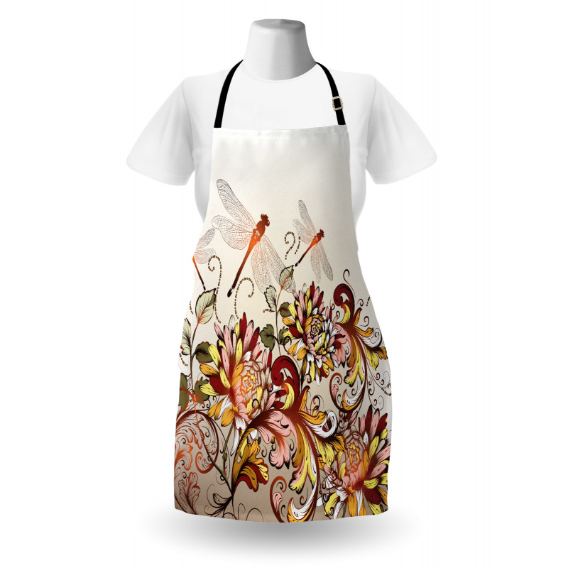 Flower Field Dragonfly Apron