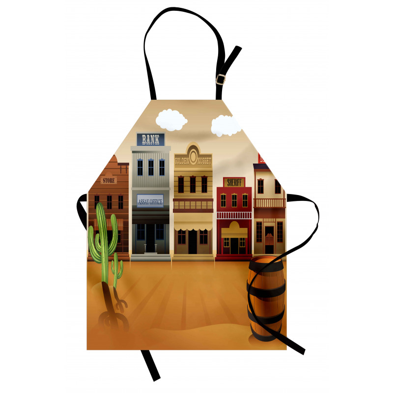 Wild West Village Town Apron