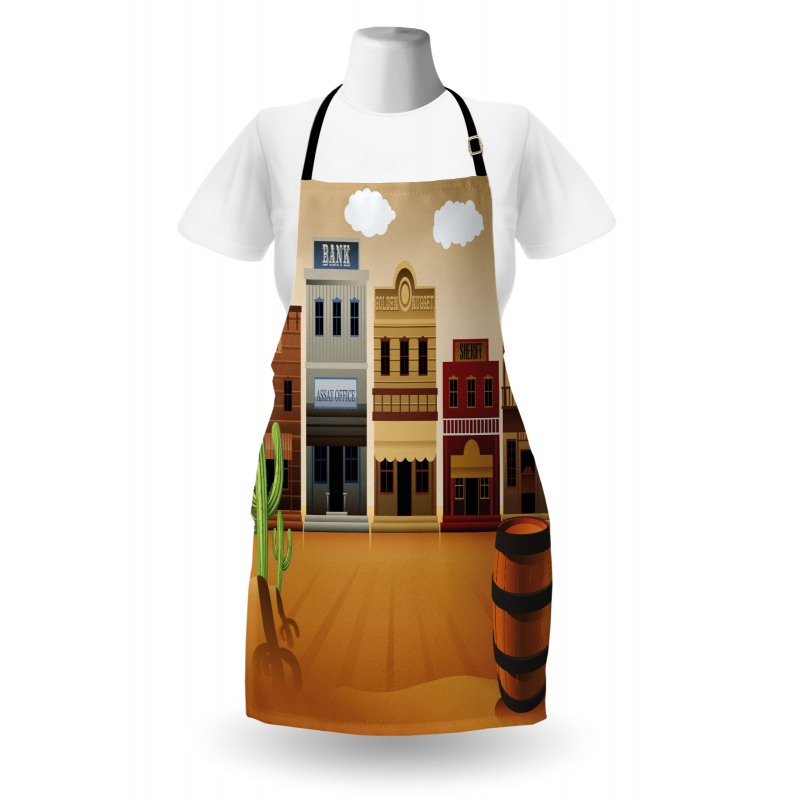 Wild West Village Town Apron