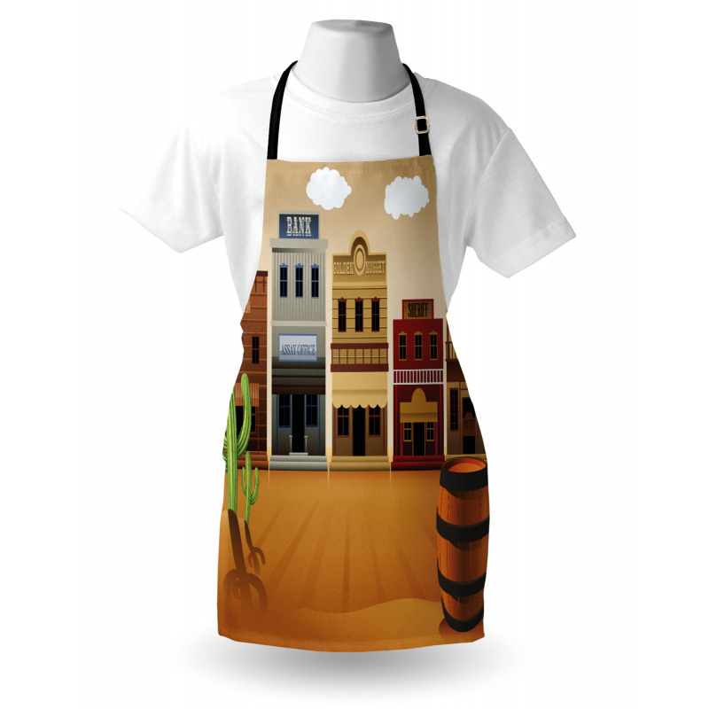 Wild West Village Town Apron