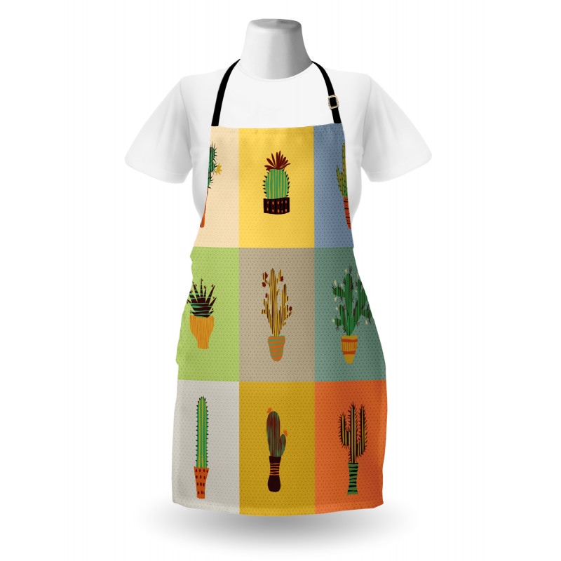 Botanical Cactus Flower Apron