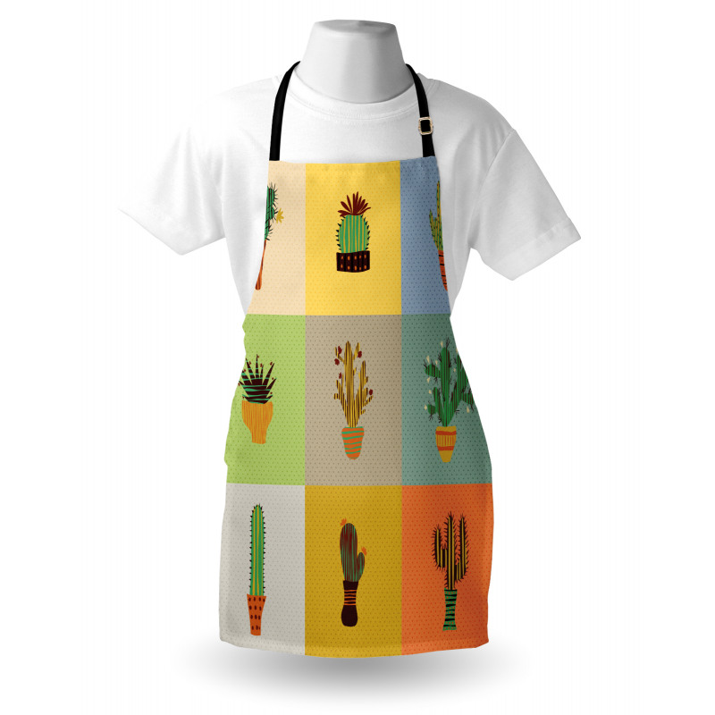 Botanical Cactus Flower Apron