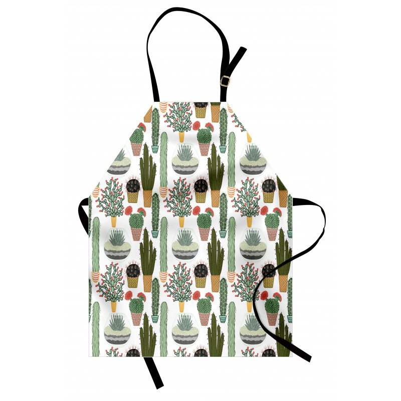 Succulents Flower Pots Apron