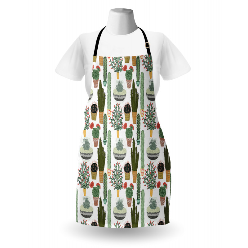 Succulents Flower Pots Apron