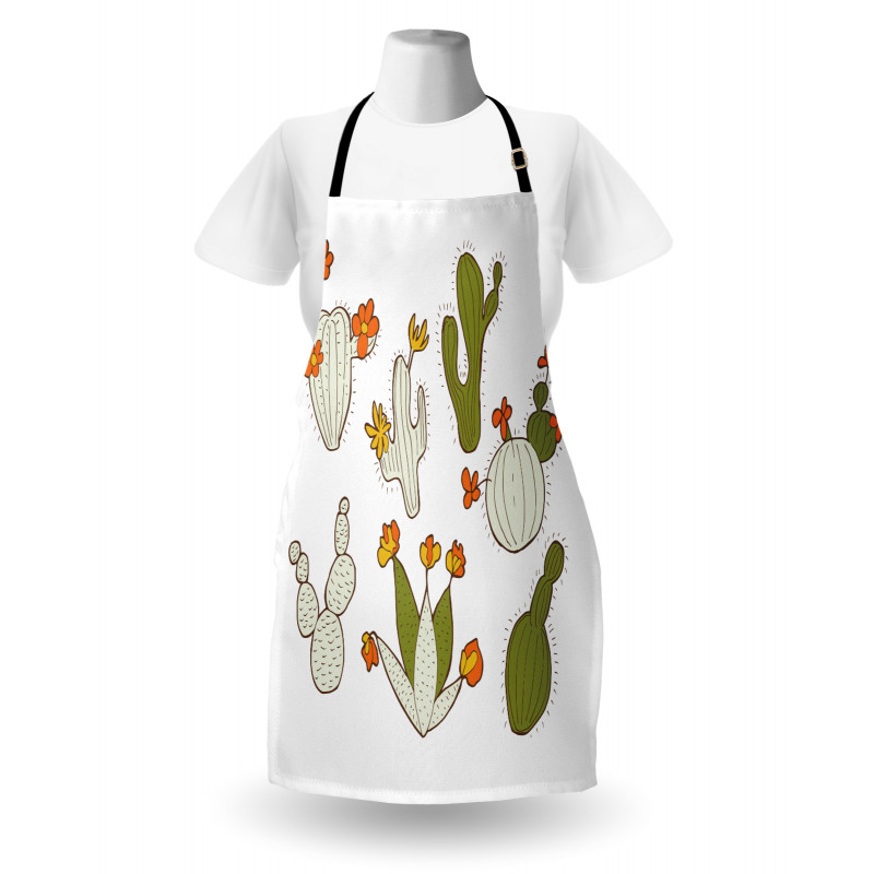 Doodle Cacti Flora Apron