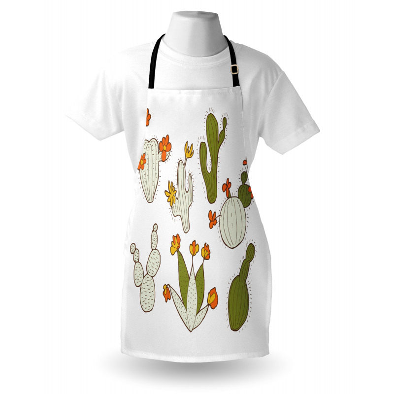 Doodle Cacti Flora Apron