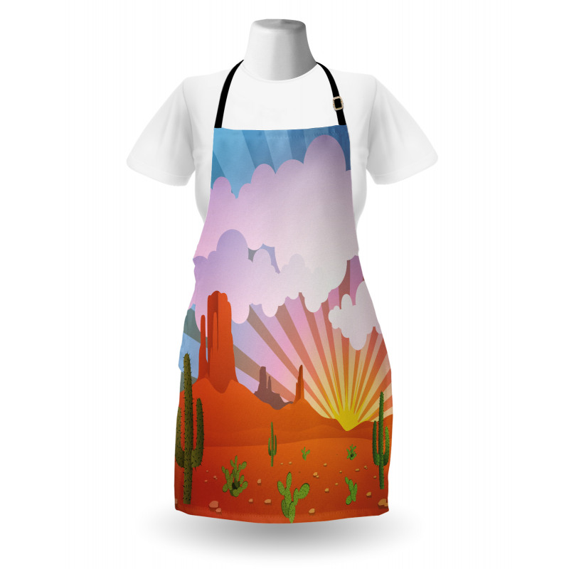 Abstract Desert Sunset Apron