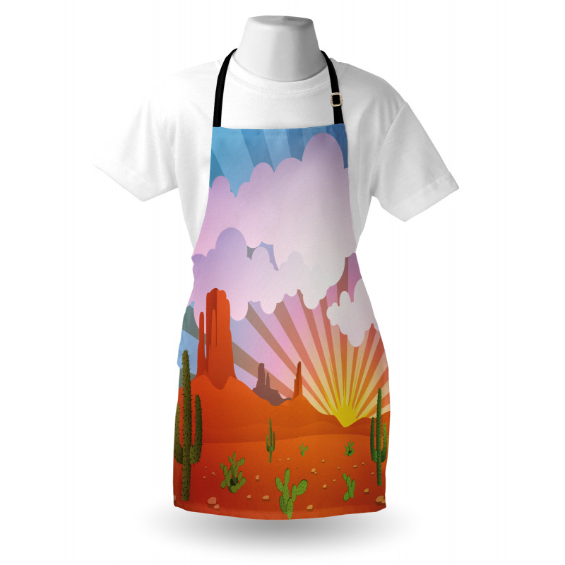 Abstract Desert Sunset Apron