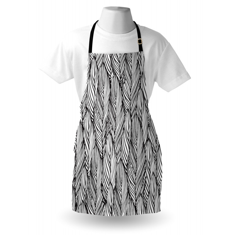 Monochrome Outline Apron