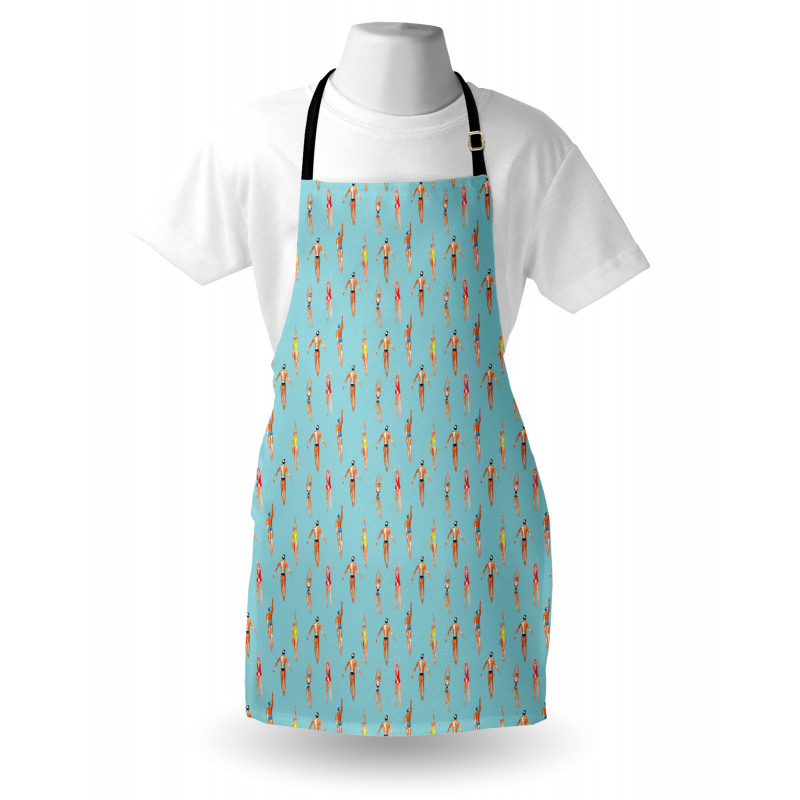 Watercolor Swimmers Apron