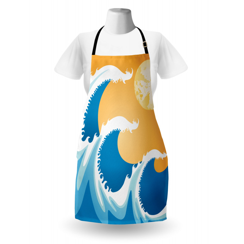 Huge Sea Waves Summer Apron