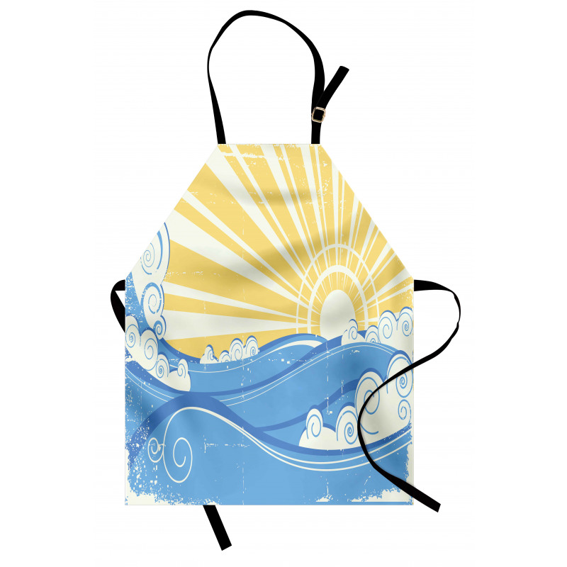 Vintage Waves with Sun Apron