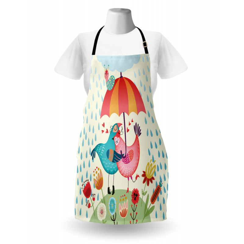 Valentine's Day Birds Apron