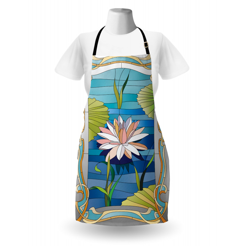 Stained Glass Lotus Apron