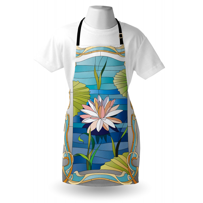 Stained Glass Lotus Apron