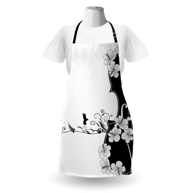 Bird Lily Petals Apron