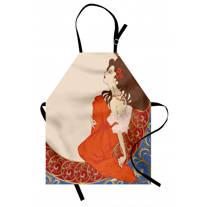 Lady Antique Dress Apron