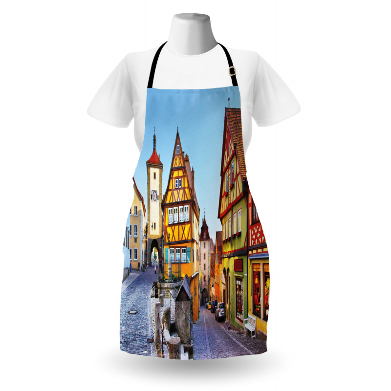 Colorful Street Houses Apron