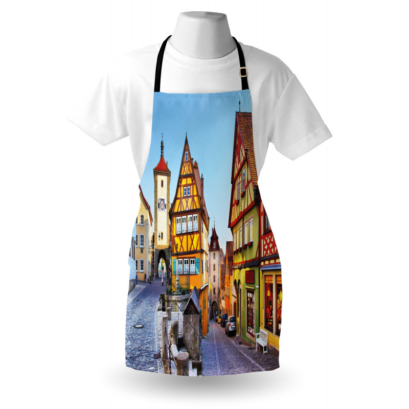 Colorful Street Houses Apron