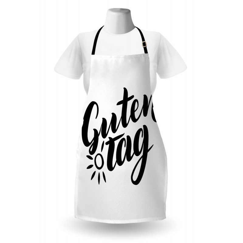 Hand Lettering Guten Tag Apron