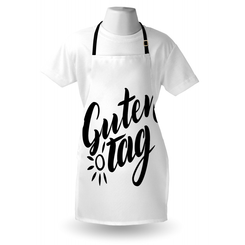 Hand Lettering Guten Tag Apron