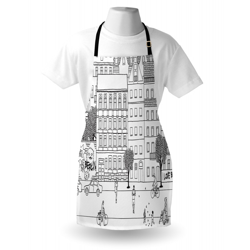 Monochrome Berlin Square Apron