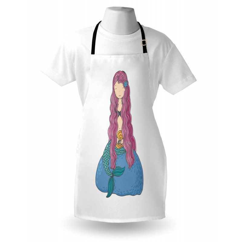 Girl Pink Hair Apron