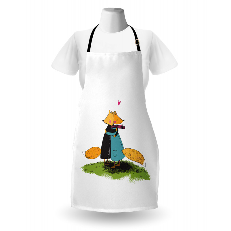 Romantic Animals Hugging Apron