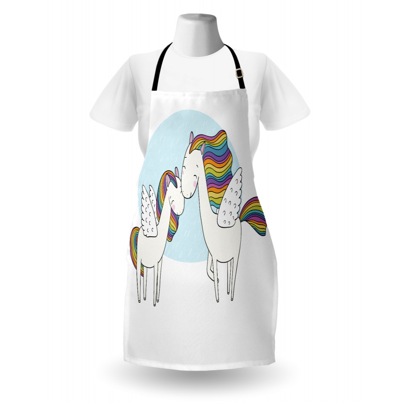 Colorful Pegasus Horses Apron